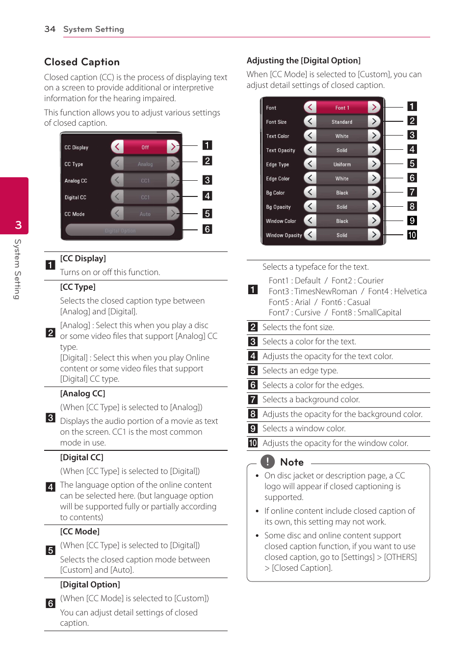LG LAB540W User Manual | Page 34 / 77
