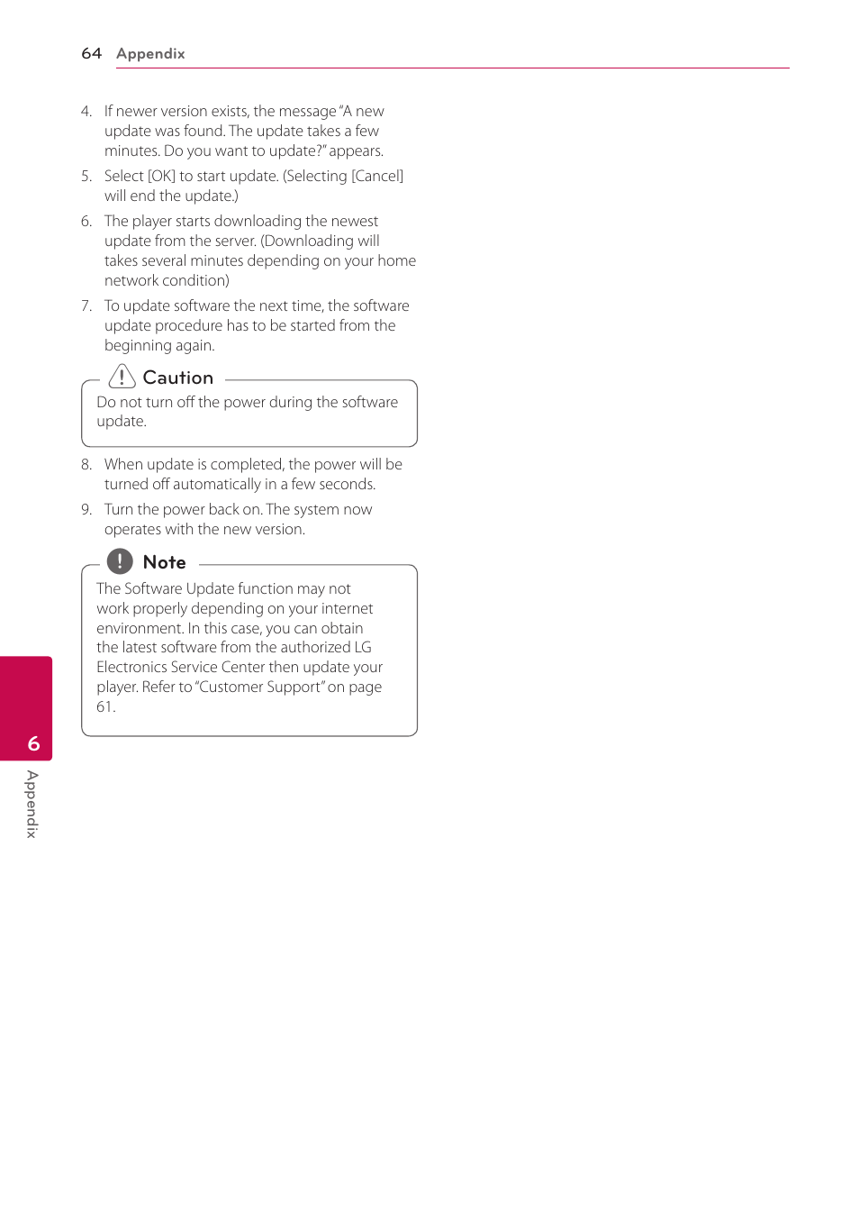 LG LAB540W User Manual | Page 64 / 77