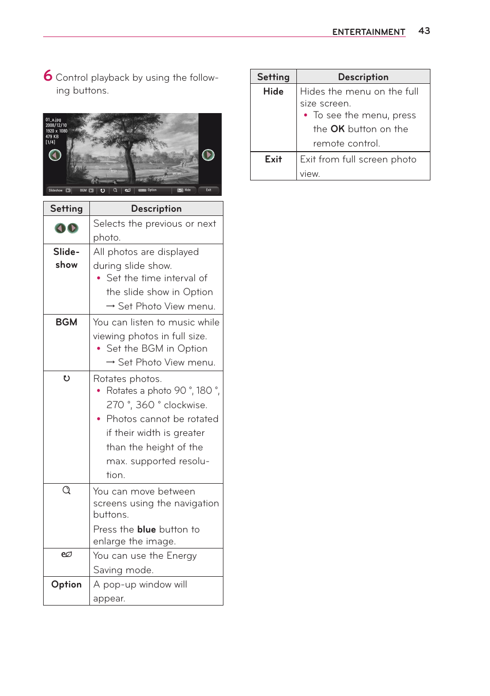 LG PG65U User Manual | Page 43 / 68