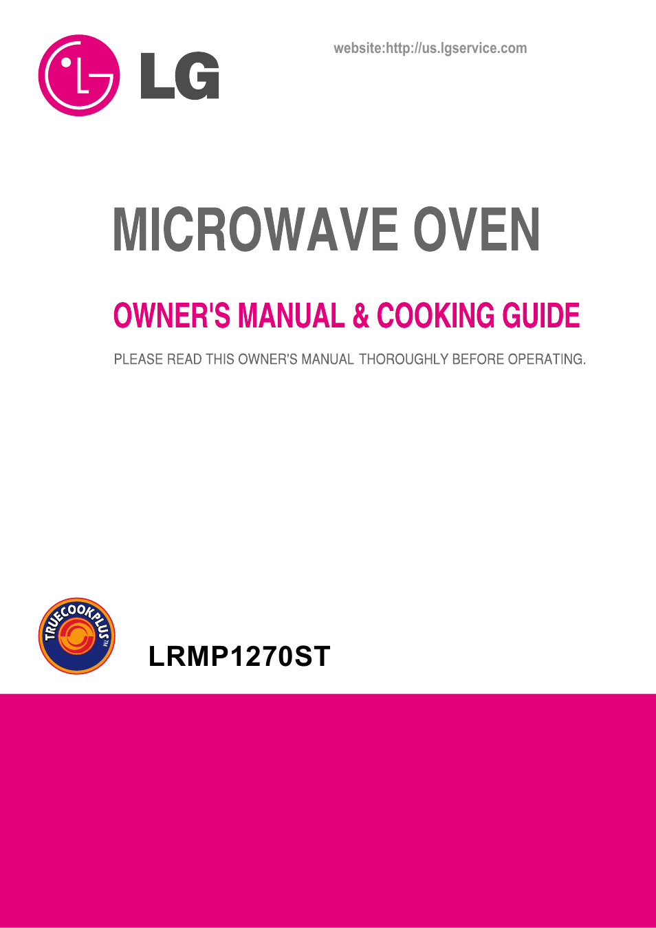LG LRMP1270ST User Manual | 28 pages