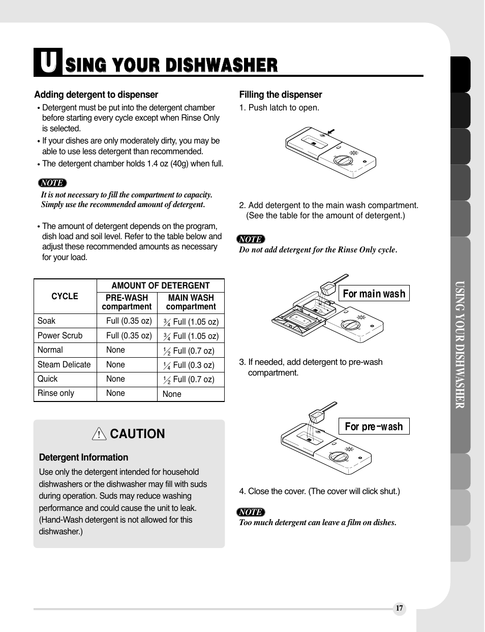 LG LDF9810ST User Manual | Page 17 / 48