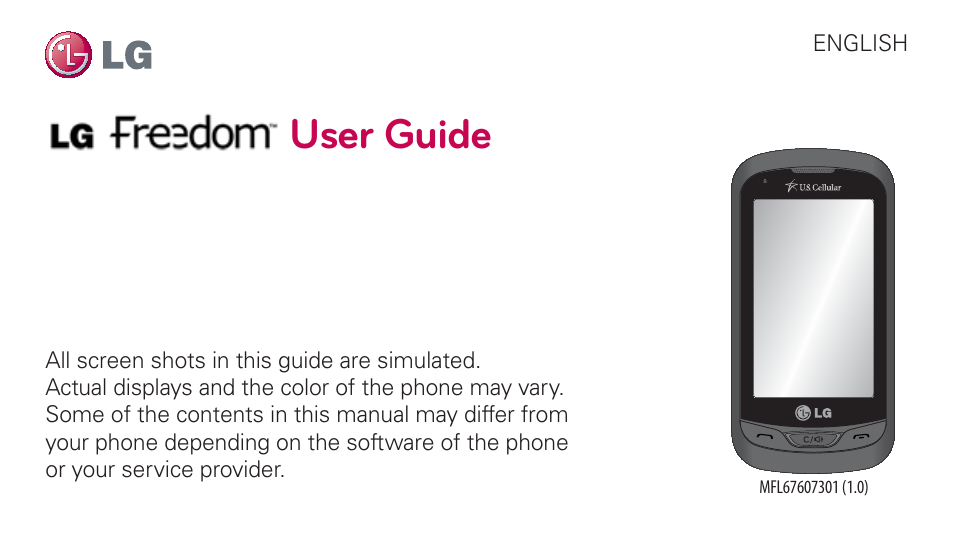 LG UN272 User Manual | 172 pages