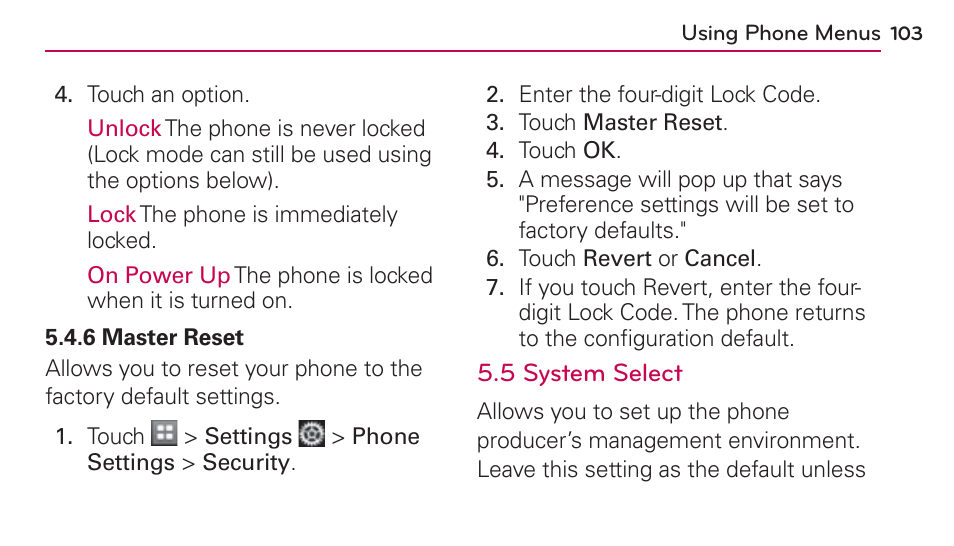 LG UN272 User Manual | Page 103 / 172