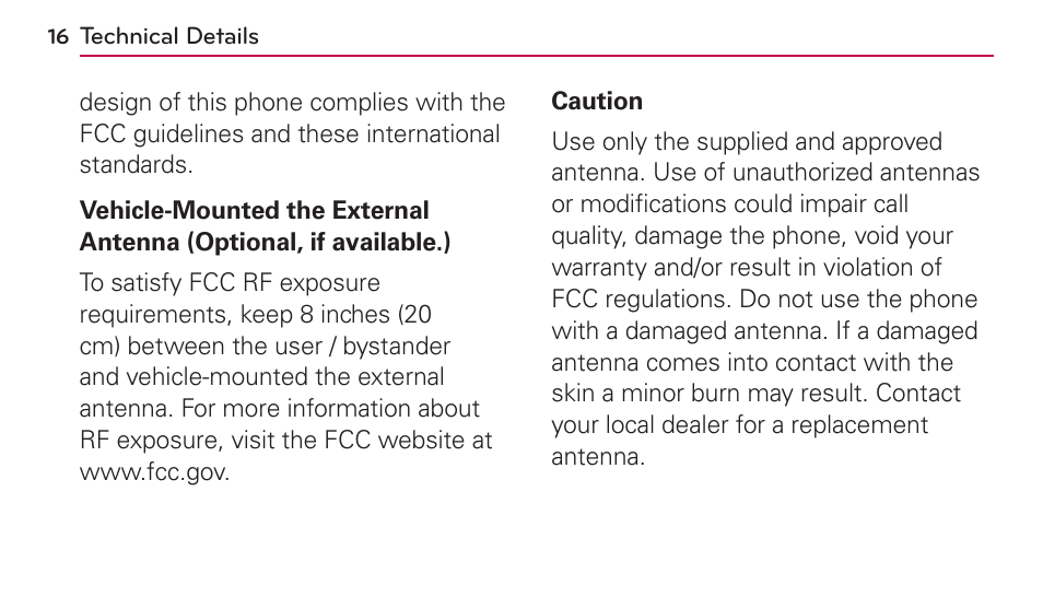 LG UN272 User Manual | Page 16 / 172