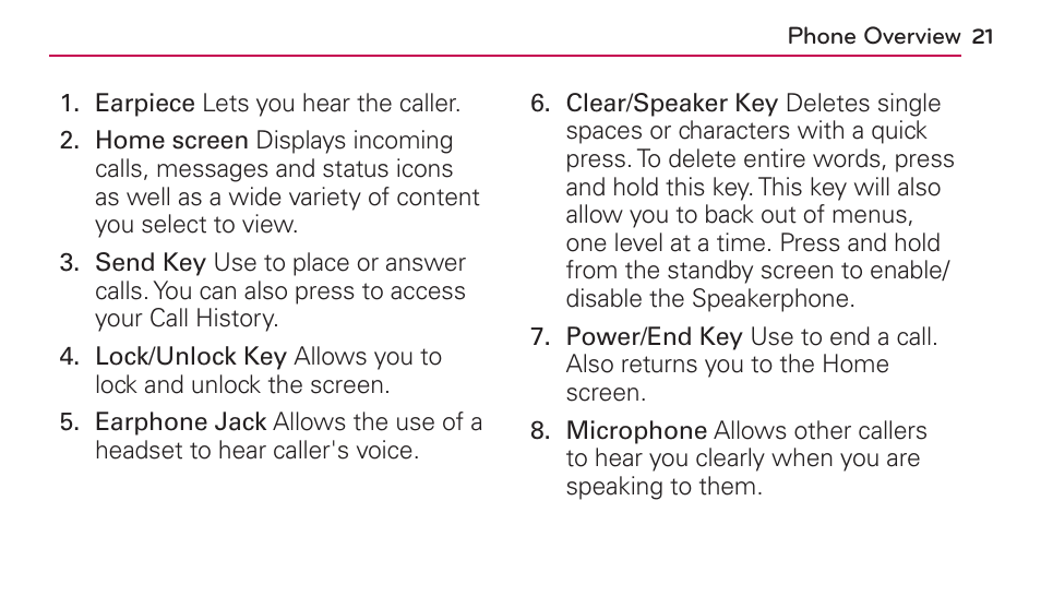 LG UN272 User Manual | Page 21 / 172