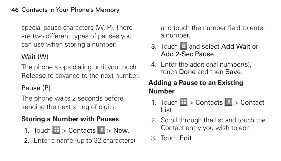 LG UN272 User Manual | Page 46 / 172
