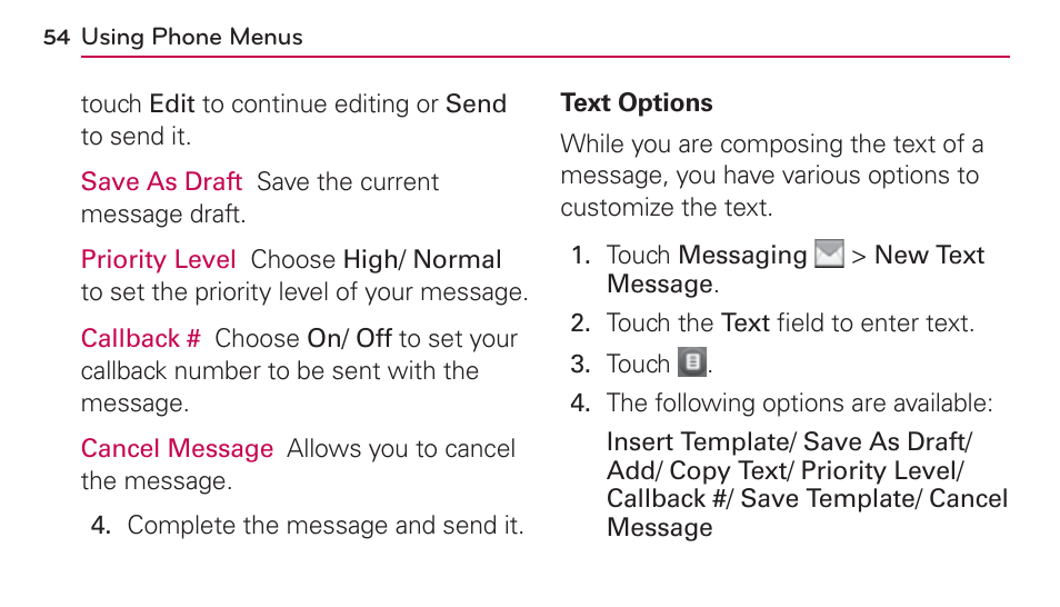 LG UN272 User Manual | Page 54 / 172