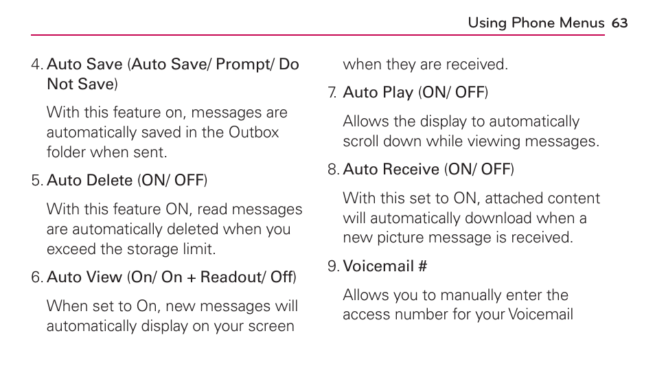LG UN272 User Manual | Page 63 / 172