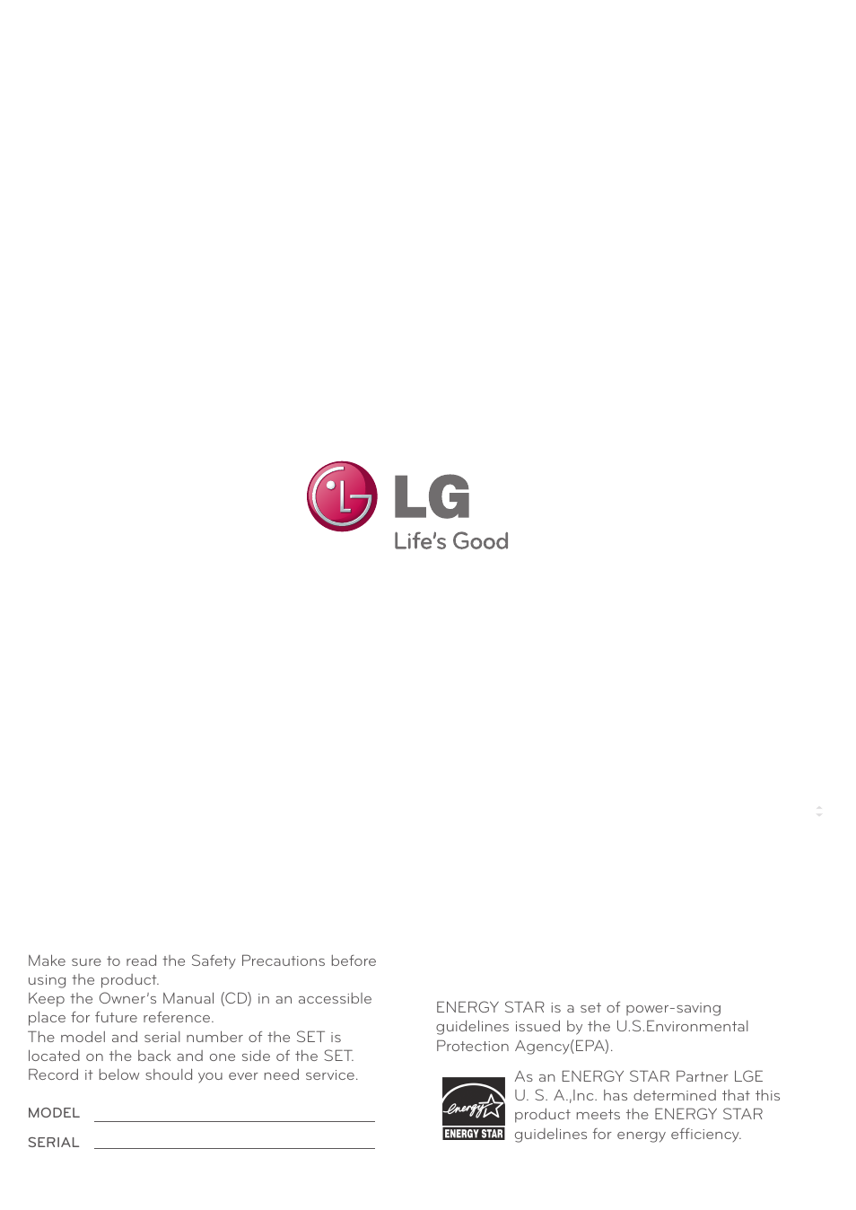 LG E2242T-BN User Manual | Page 31 / 31