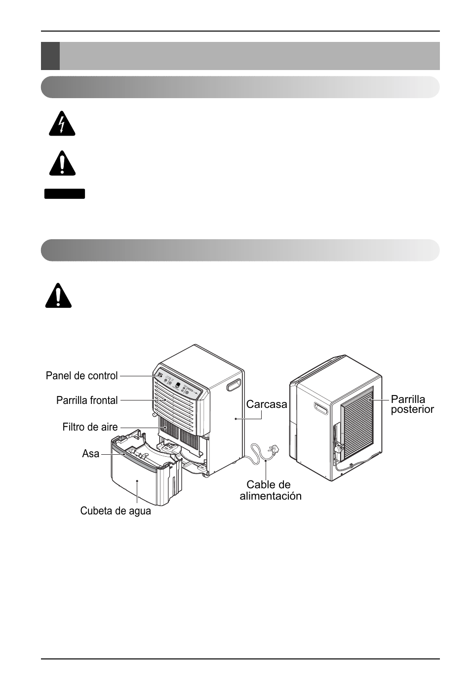 Instrucción, Símbolos utilizados en este manual caracteríticas | LG ZD300 User Manual | Page 22 / 32