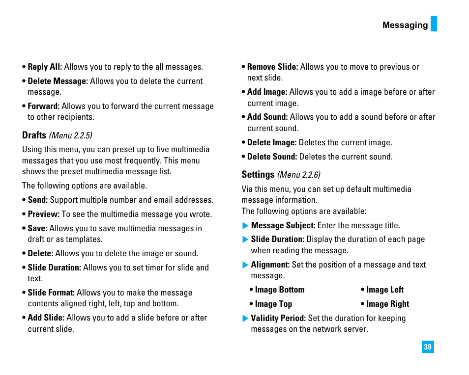 LG C1500 User Manual | Page 43 / 196