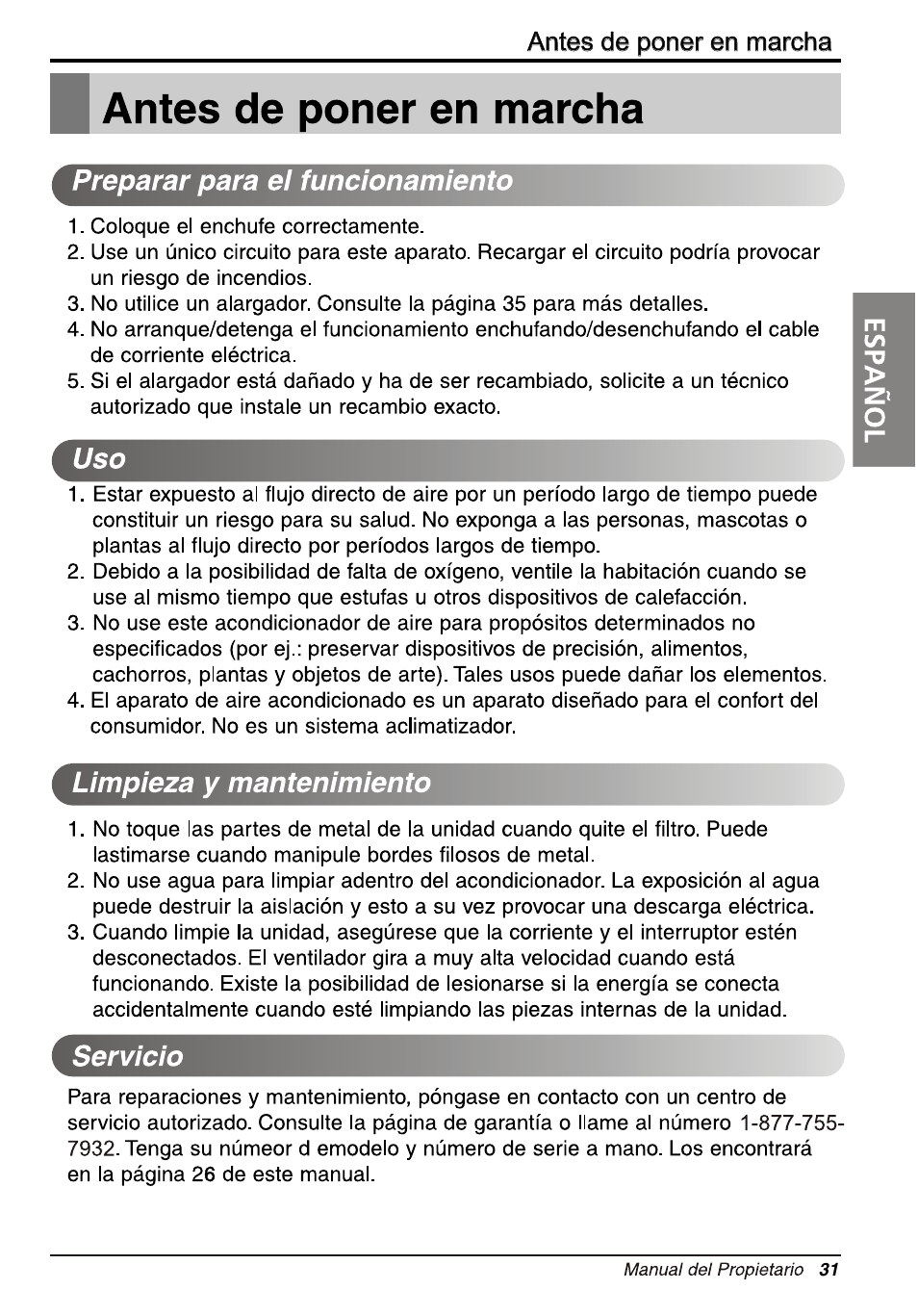 LG RG-61B User Manual | Page 31 / 52