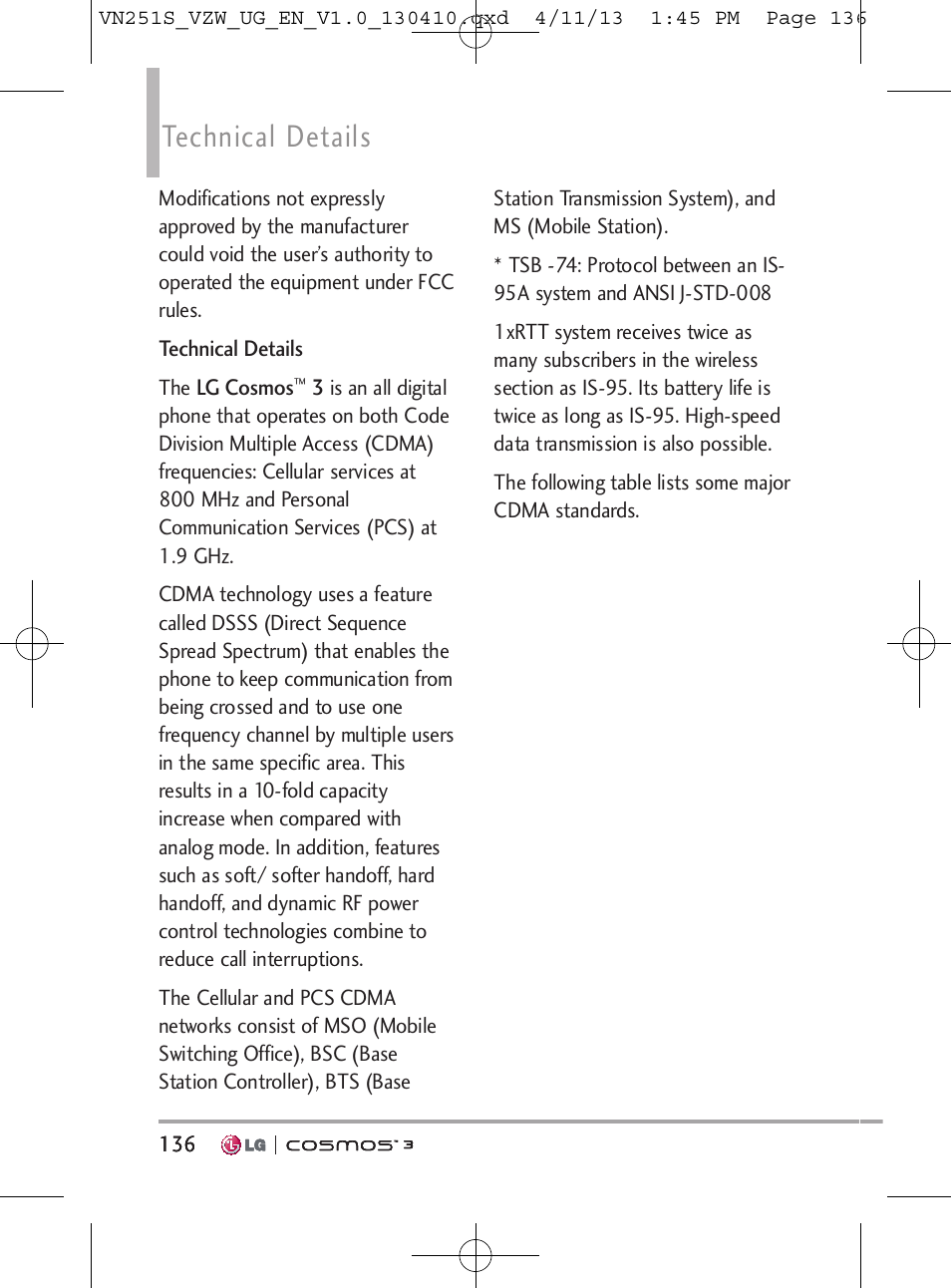 Technical details | LG VN251S User Manual | Page 138 / 314