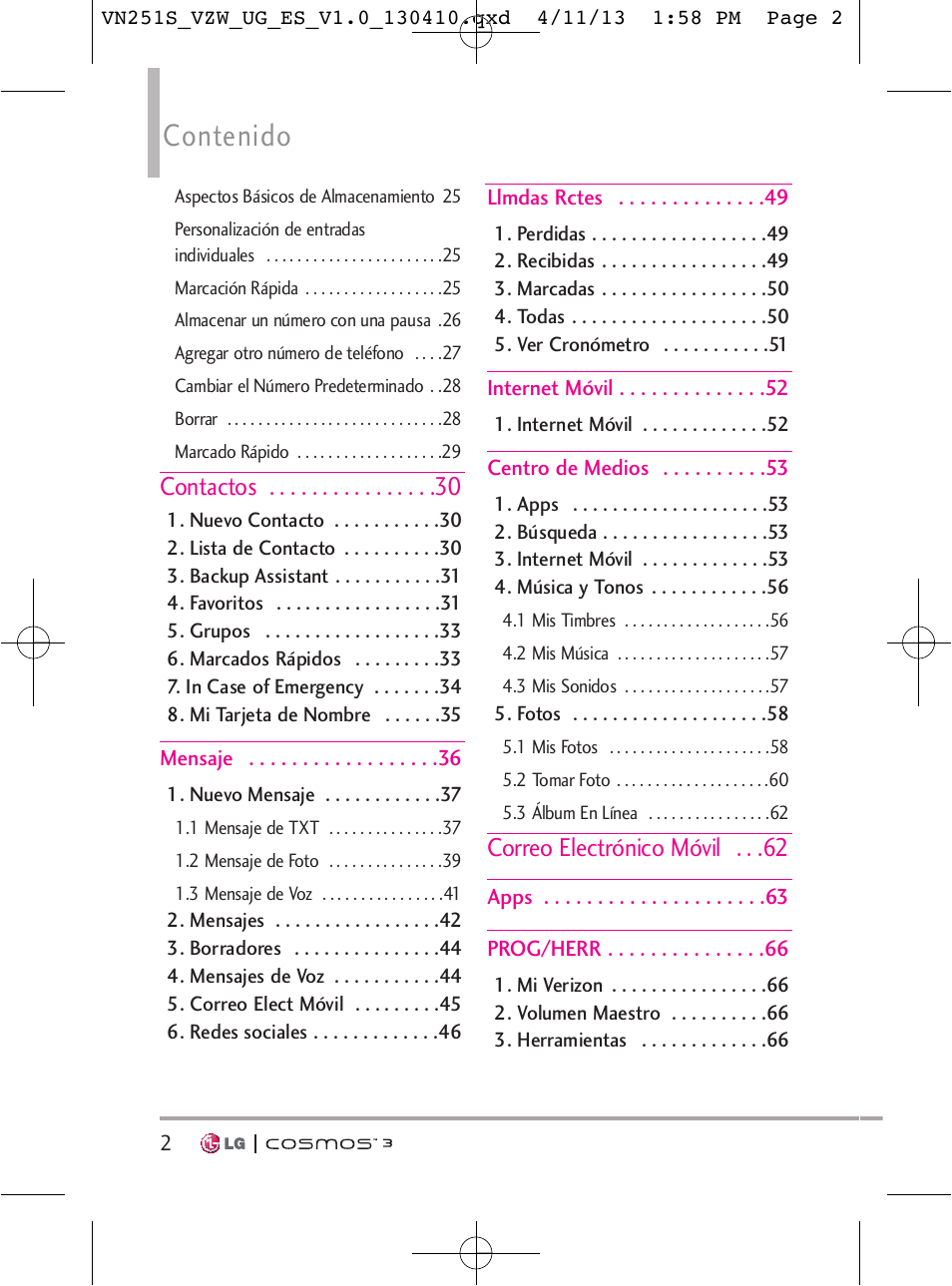 LG VN251S User Manual | Page 148 / 314