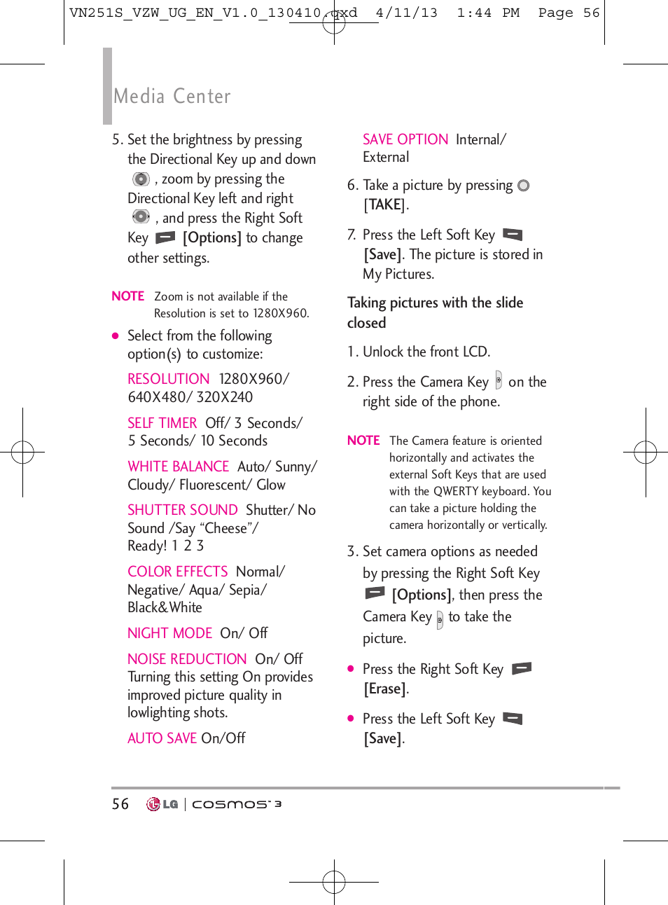 Media center | LG VN251S User Manual | Page 58 / 314