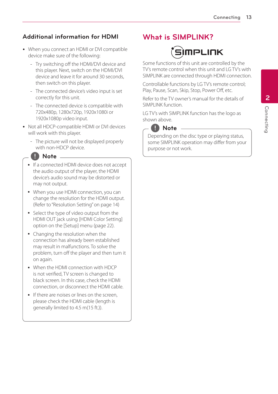 What is simplink, 13 – what is simplink | LG BP300 User Manual | Page 13 / 56
