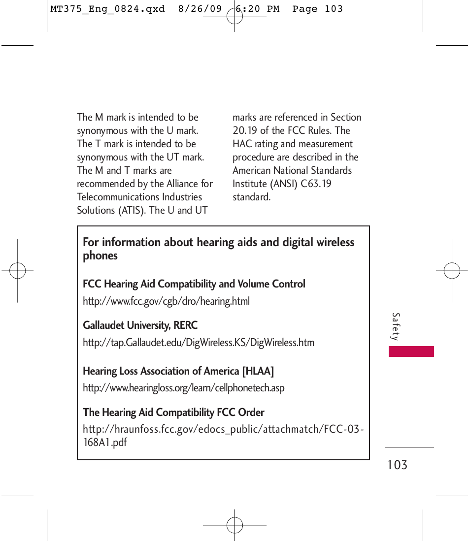 LG MT375 User Manual | Page 103 / 111