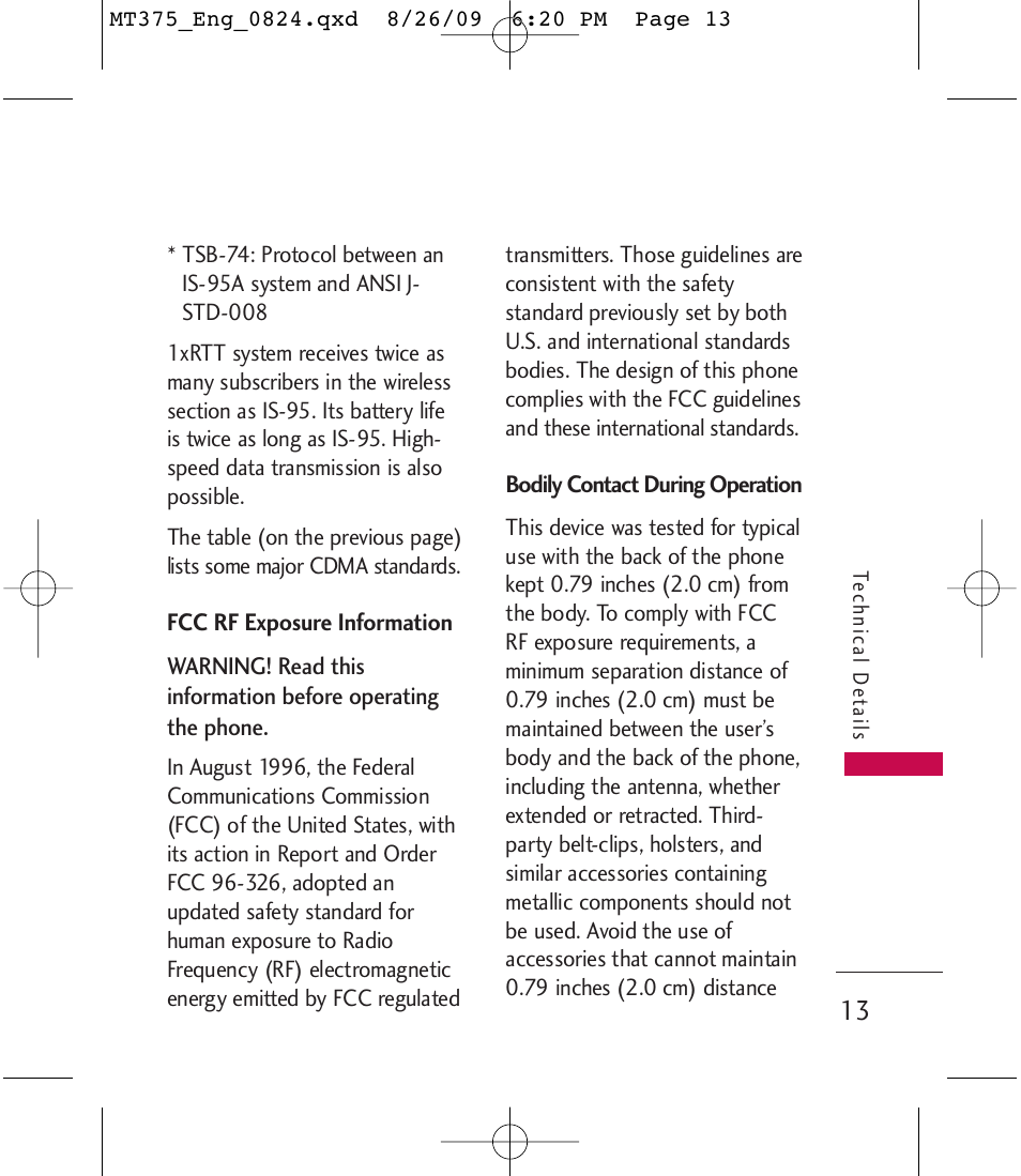 LG MT375 User Manual | Page 13 / 111