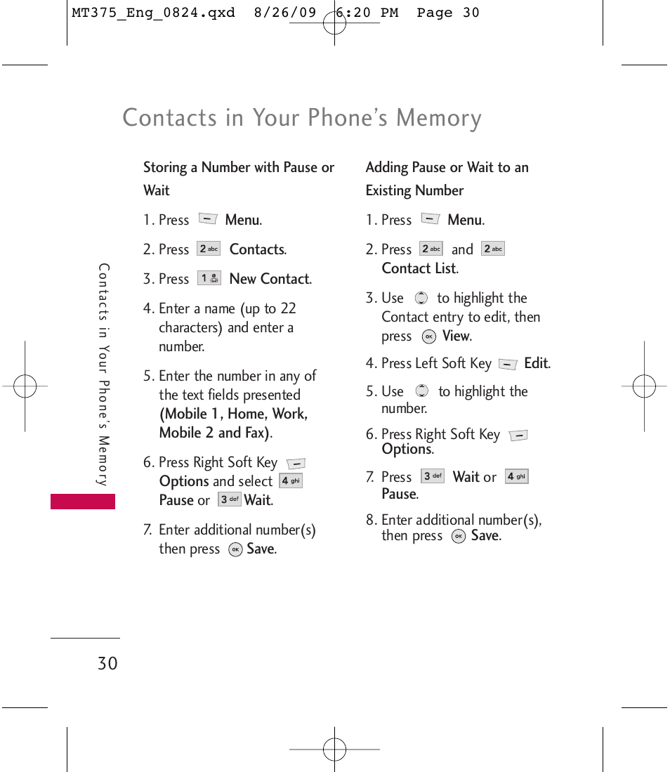 LG MT375 User Manual | Page 30 / 111