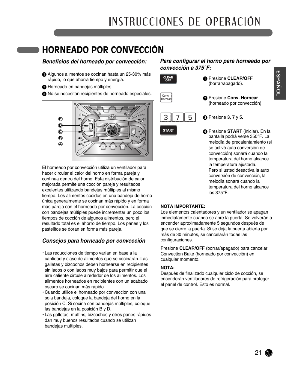 Horneado por convección | LG LSWS305ST User Manual | Page 61 / 80