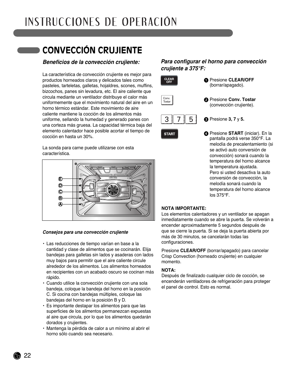 Convección crujiente | LG LSWS305ST User Manual | Page 62 / 80