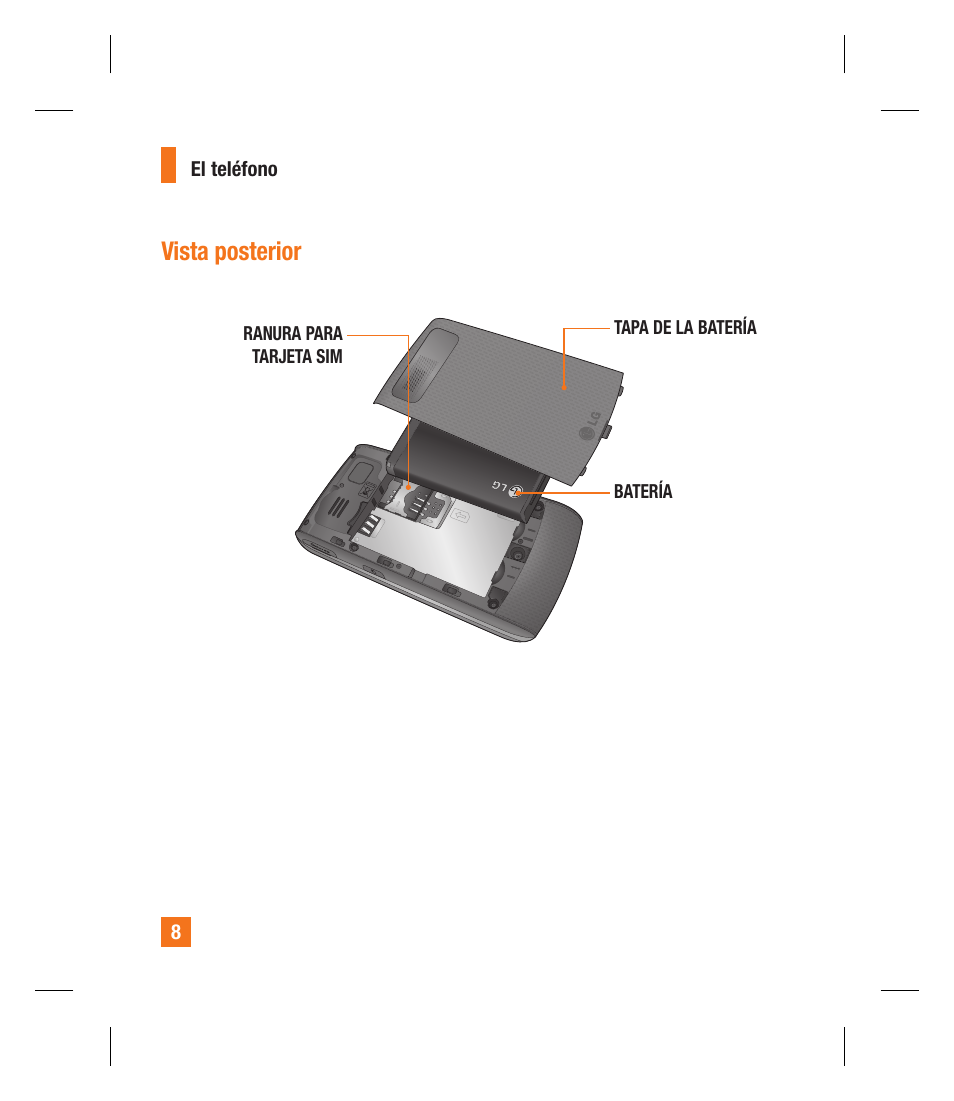 Vista posterior | LG GU292 User Manual | Page 126 / 242