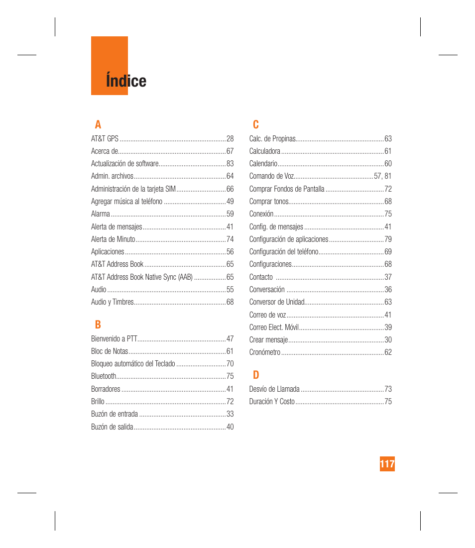 Índice | LG GU292 User Manual | Page 235 / 242