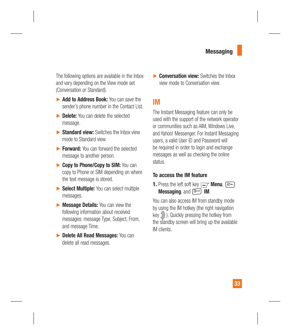 LG GU292 User Manual | Page 37 / 242