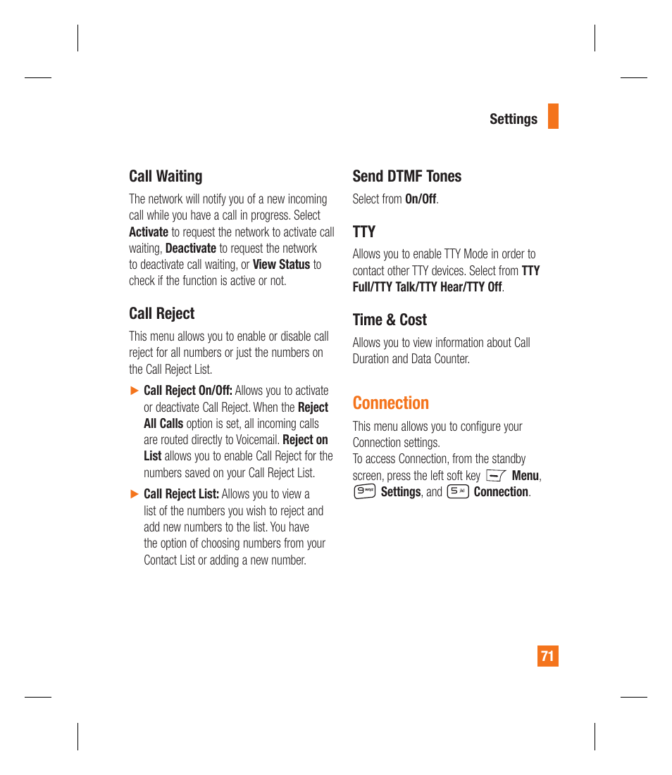 Connection | LG GU292 User Manual | Page 75 / 242