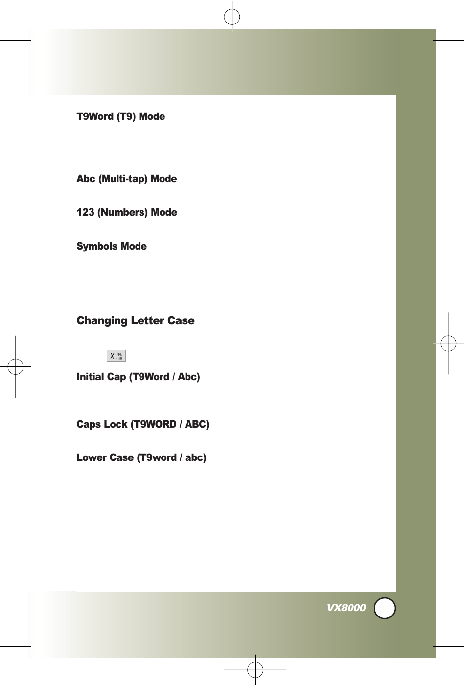 LG VX8000 User Manual | Page 26 / 131