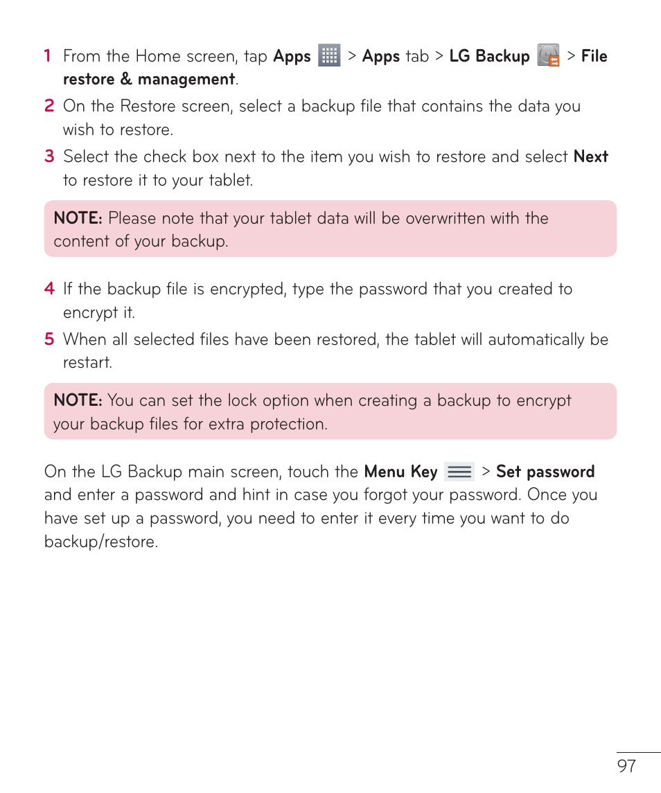 LG LGV500 User Manual | Page 99 / 138