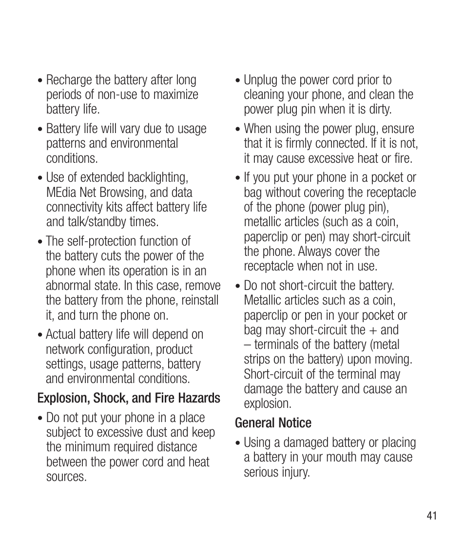 LG LG430G User Manual | Page 43 / 121