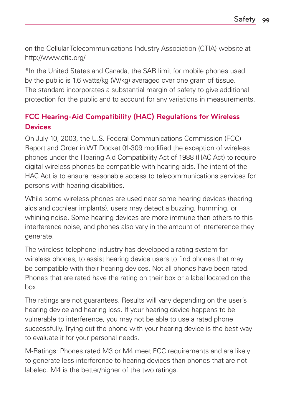 LG LGMS769 User Manual | Page 100 / 113