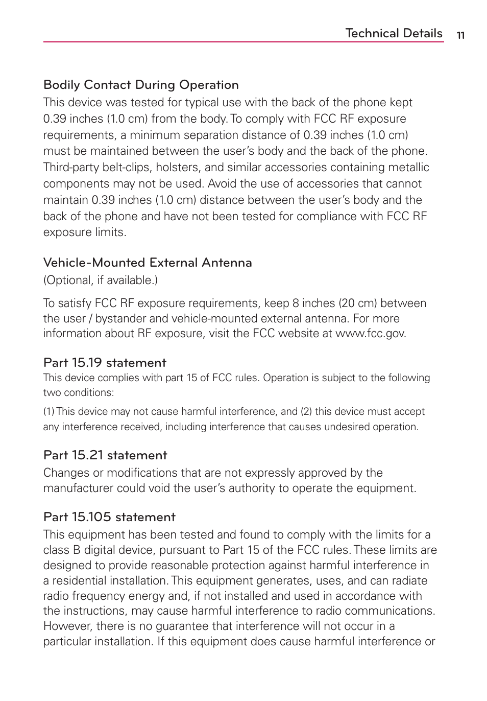 LG LGMS769 User Manual | Page 12 / 113