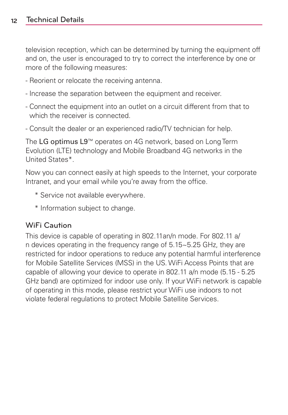 LG LGMS769 User Manual | Page 13 / 113
