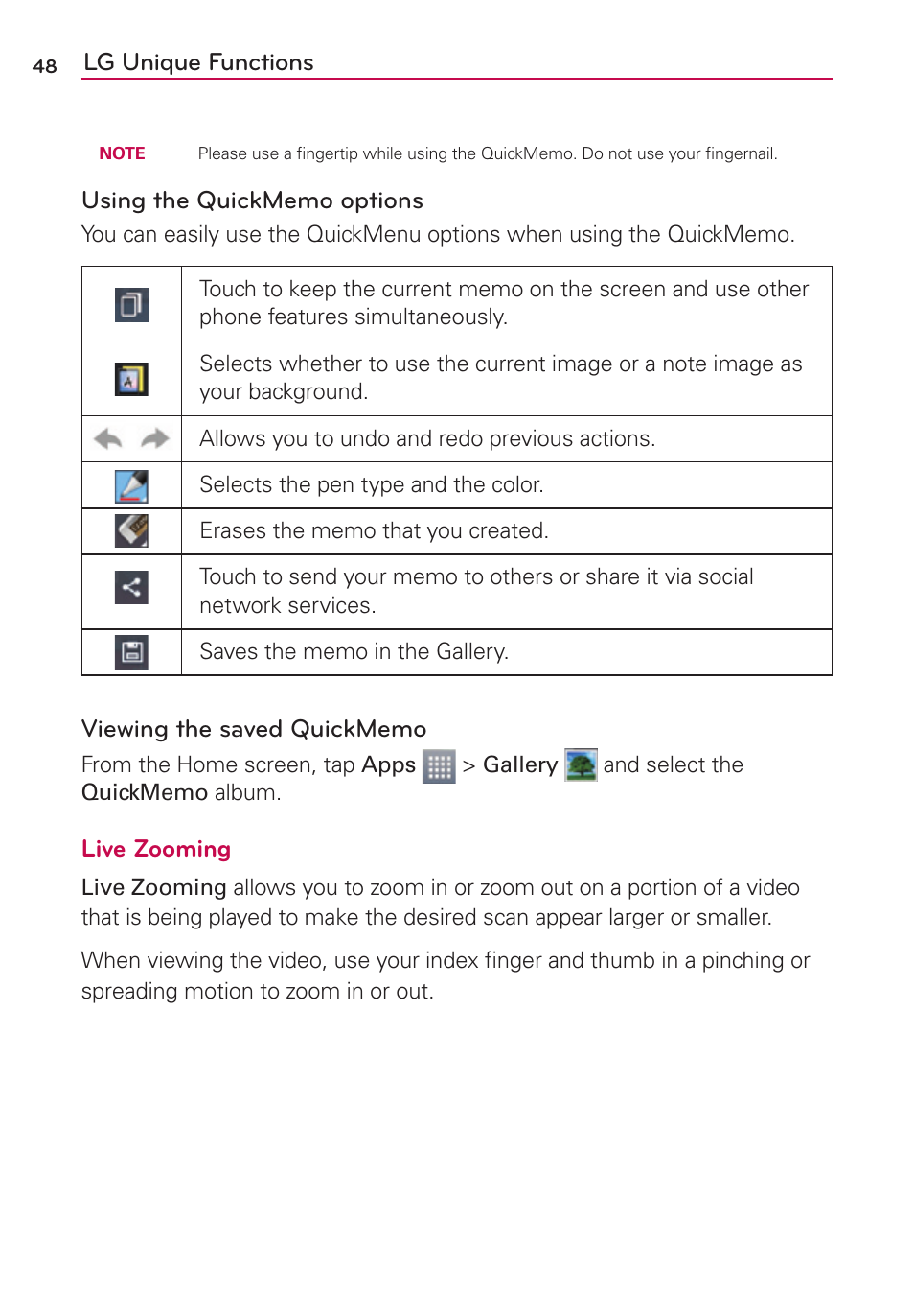 LG LGMS769 User Manual | Page 49 / 113