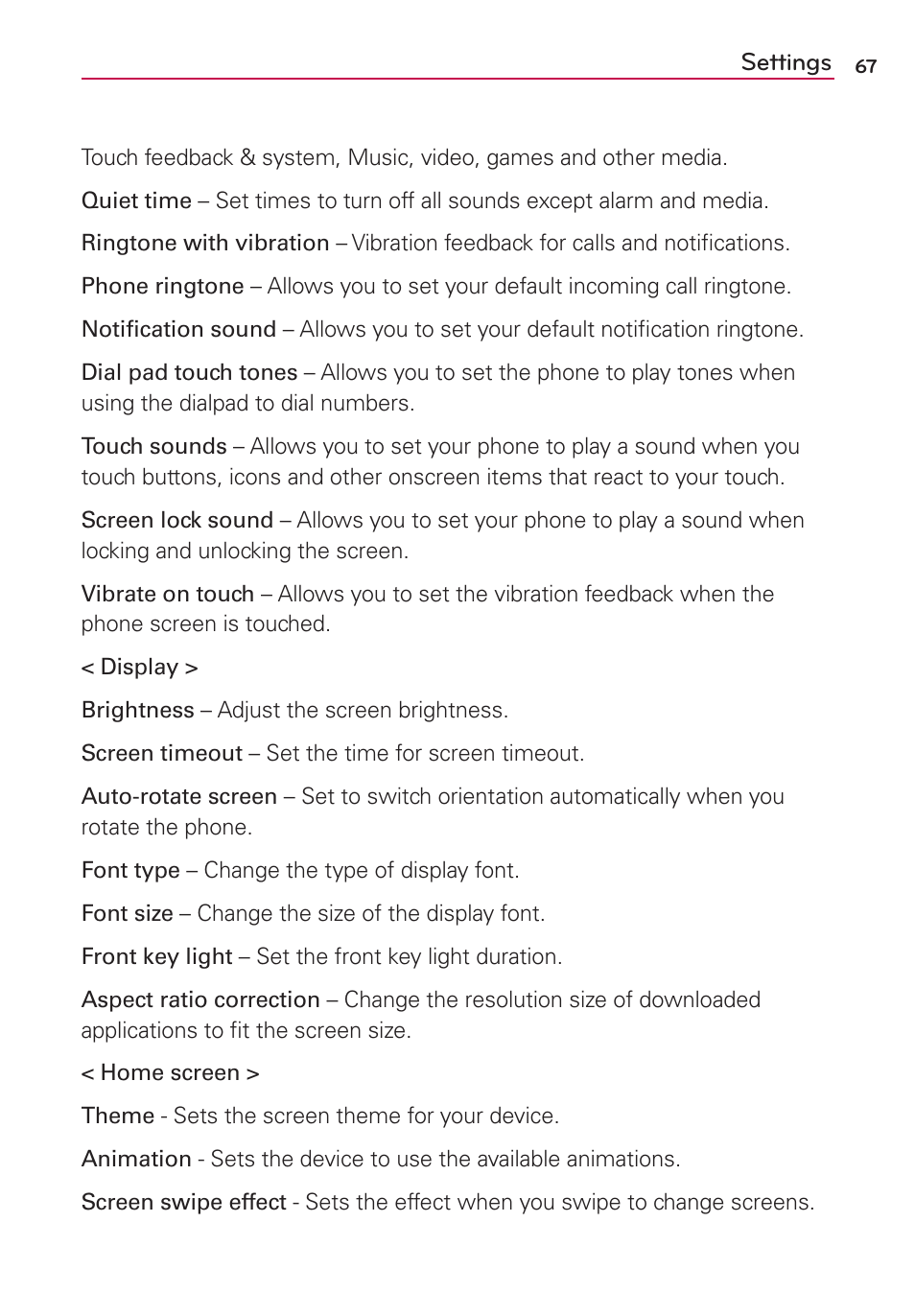 LG LGMS769 User Manual | Page 68 / 113