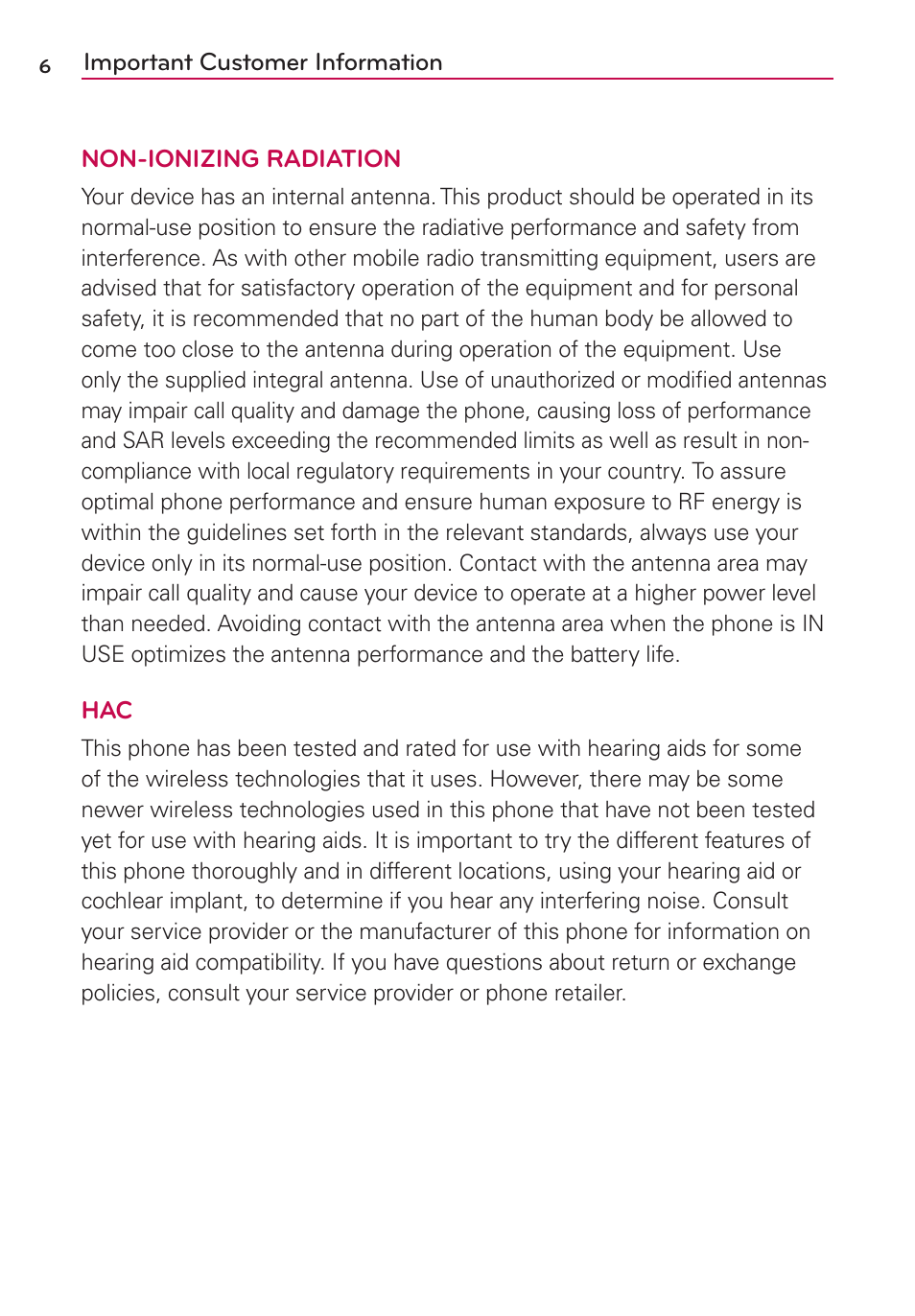 LG LGMS769 User Manual | Page 7 / 113