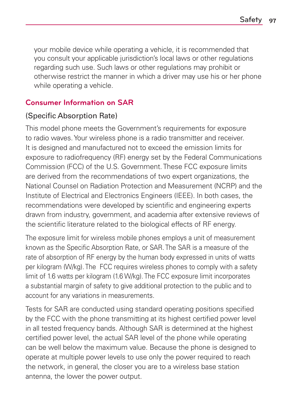 LG LGMS769 User Manual | Page 98 / 113