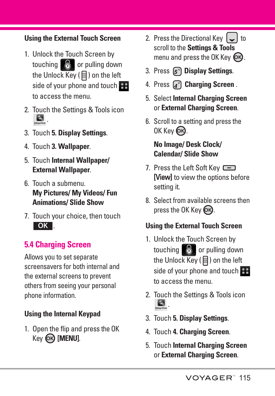 4 charging screen | LG LGVX10000S User Manual | Page 117 / 373