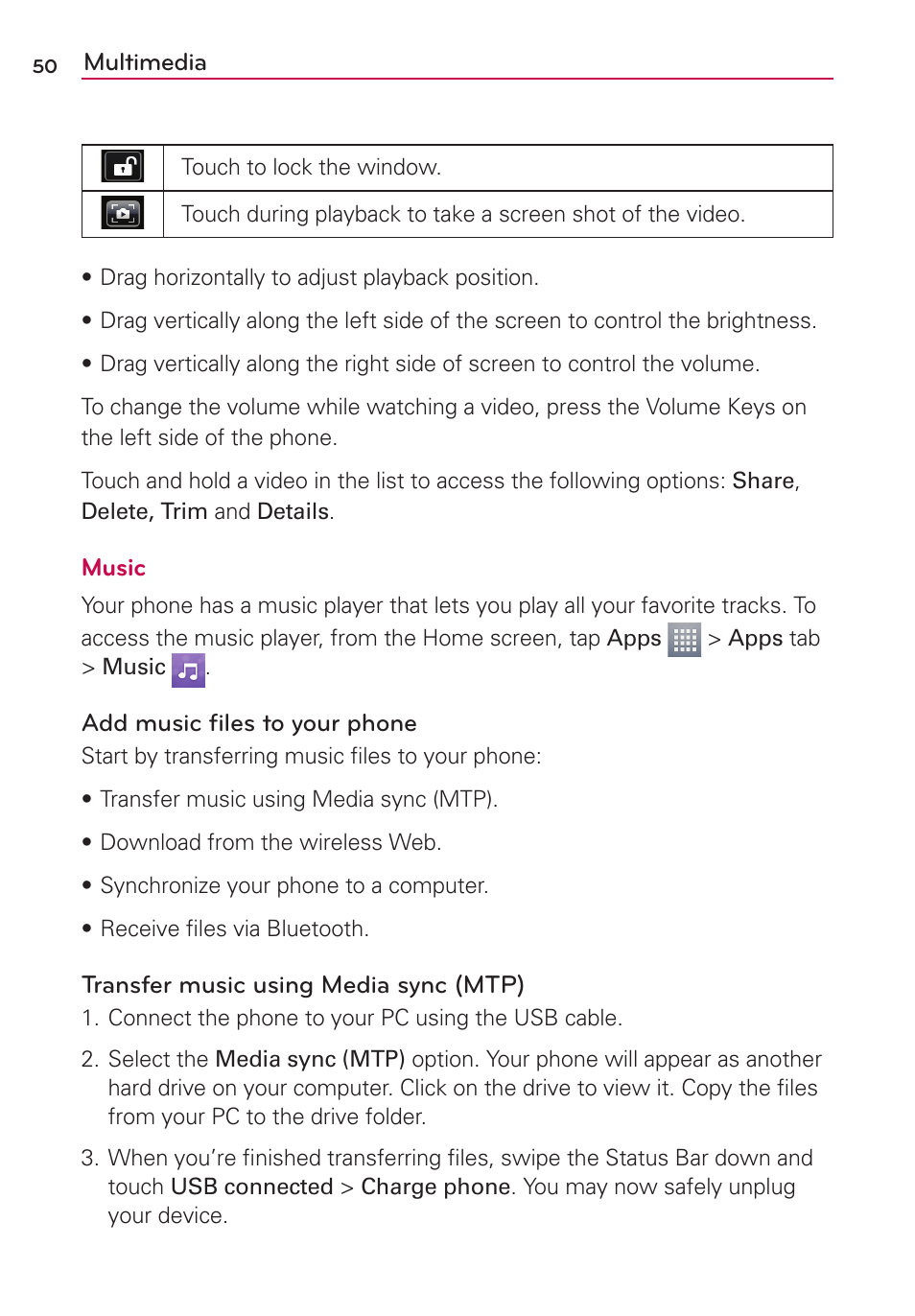 LG LGMS323 User Manual | Page 52 / 114