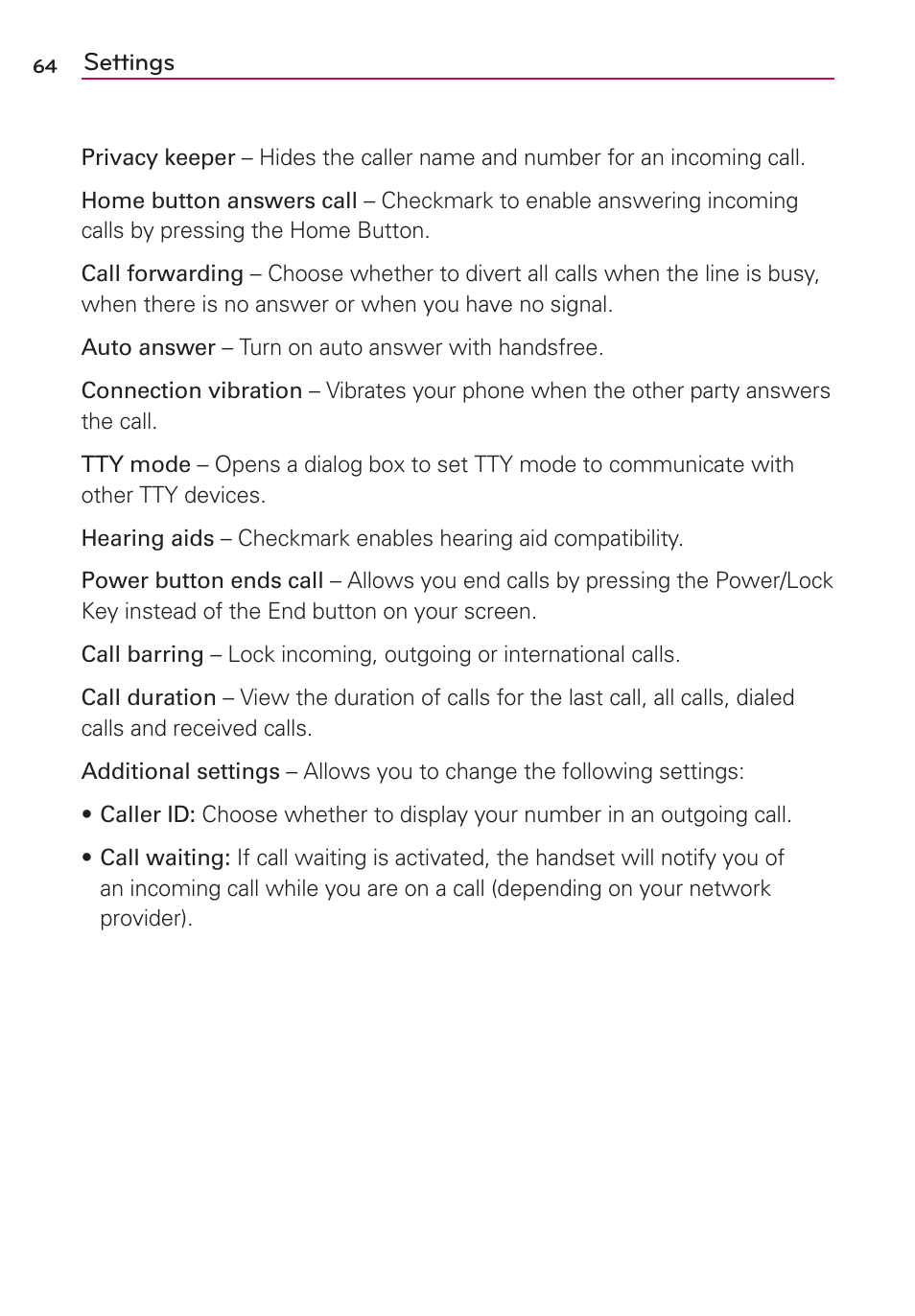 LG LGMS323 User Manual | Page 66 / 114