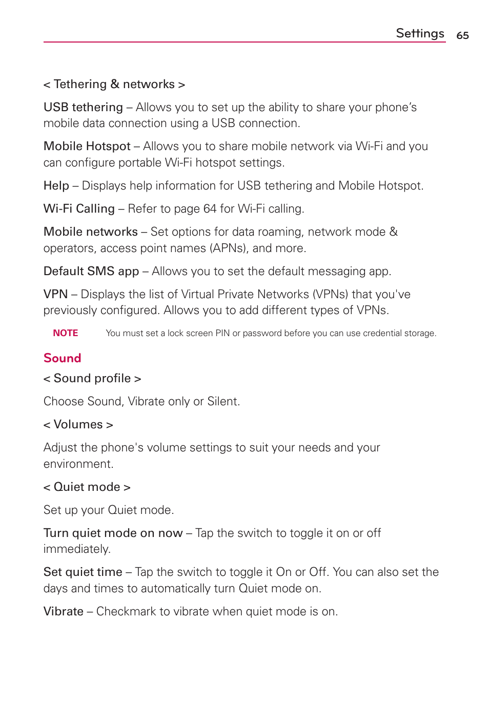 LG LGMS323 User Manual | Page 67 / 114