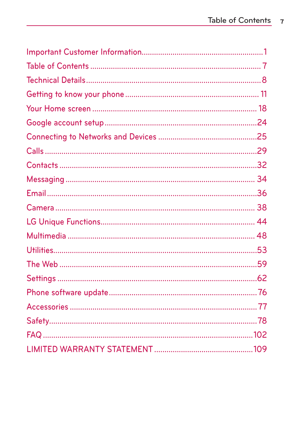 LG LGMS323 User Manual | Page 9 / 114