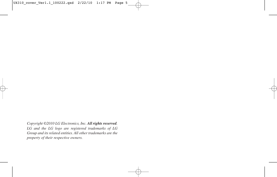 LG UX310 User Manual | Page 2 / 238