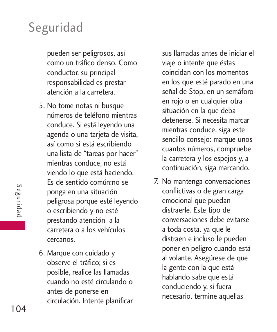 Seguridad | LG UX310 User Manual | Page 220 / 238