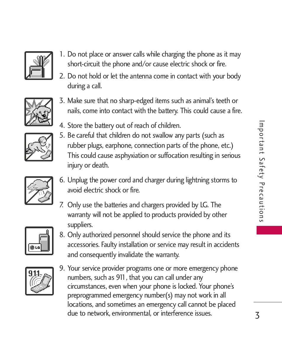 LG UX310 User Manual | Page 5 / 238