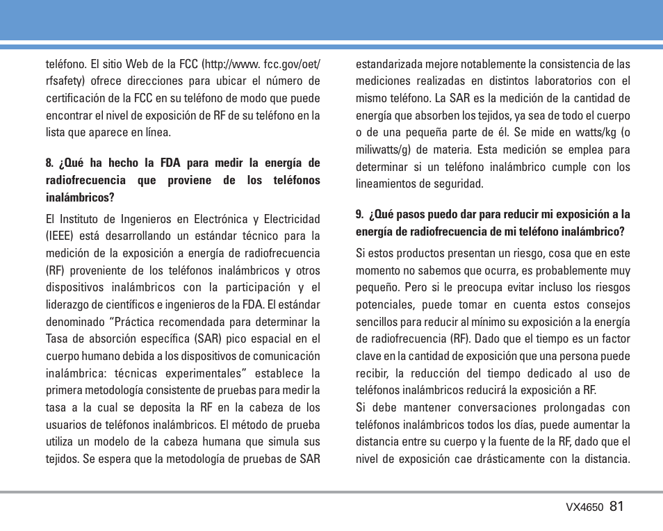 LG VX4650 User Manual | Page 169 / 180
