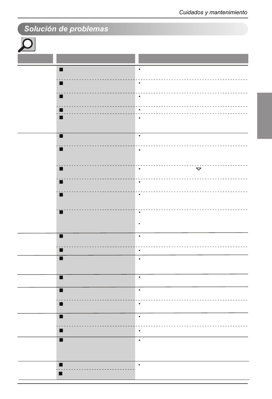 Esp añol, Solución de problemas | LG LD301EL User Manual | Page 29 / 32