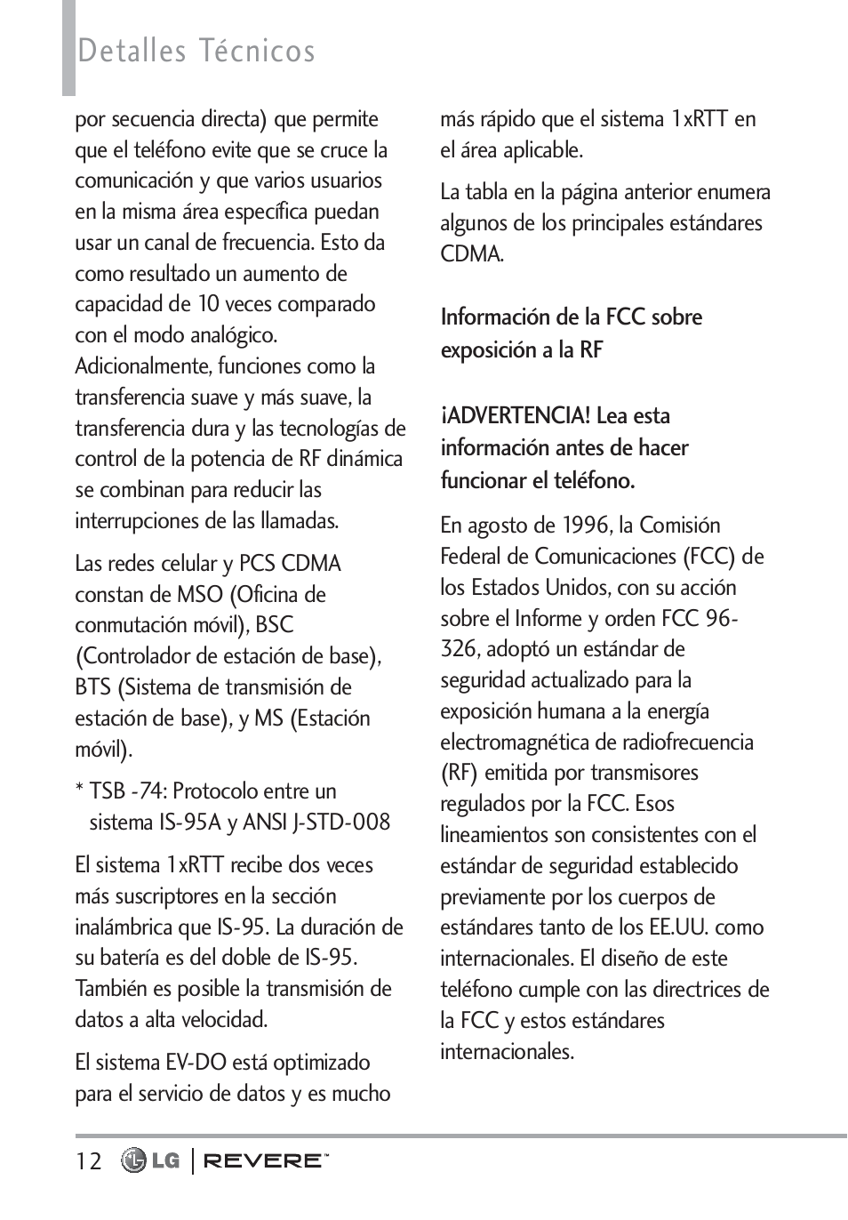 Detalles técnicos | LG LGVN150 User Manual | Page 145 / 275